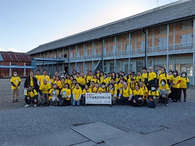 富岡での清掃活動