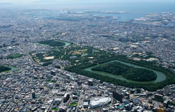 古墳上空からの様子