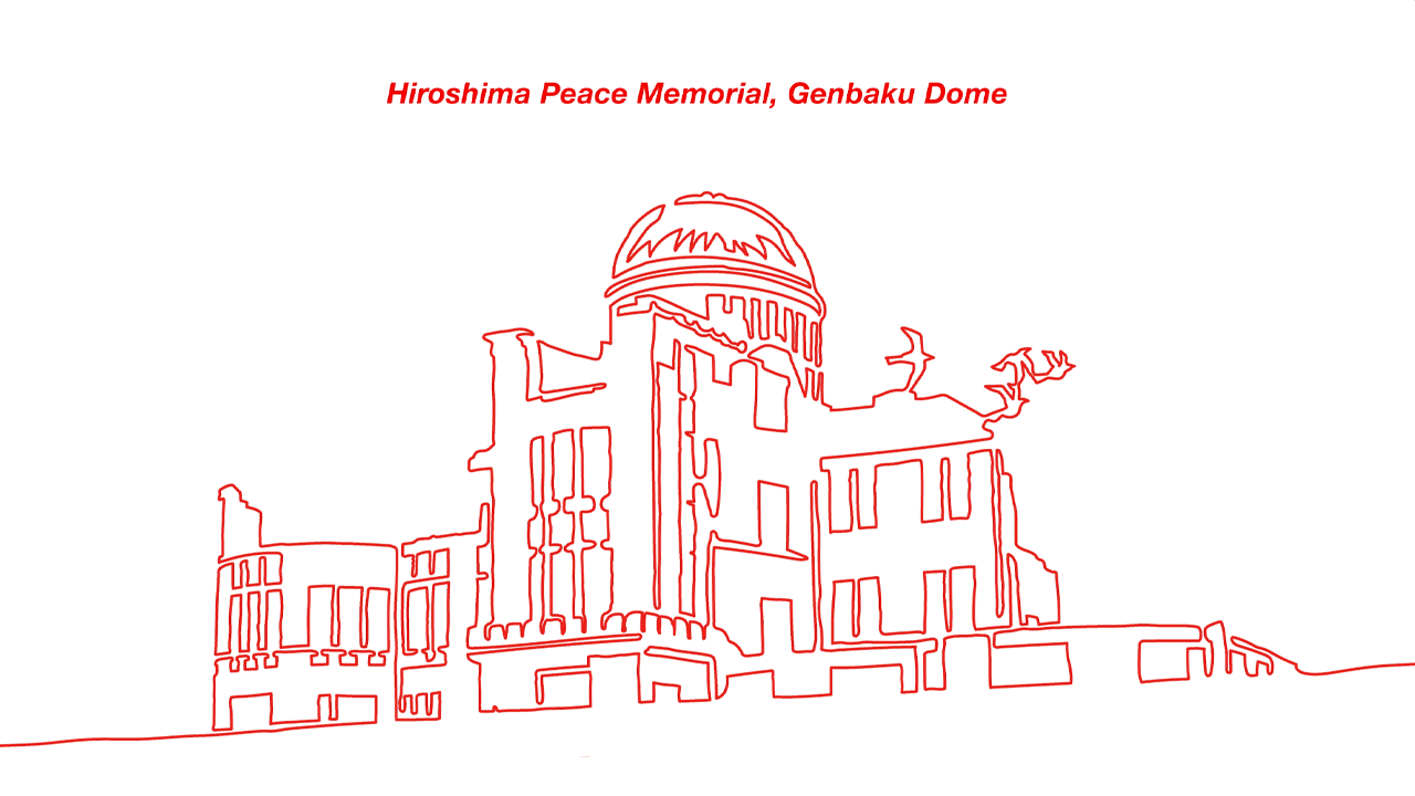 Itsukushima Shinto Shrine・Hiroshima Peace Memorial (Genbaku Dome)