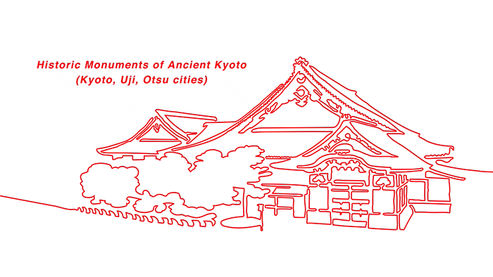 Historische Wahrzeichen des antiken Kyoto